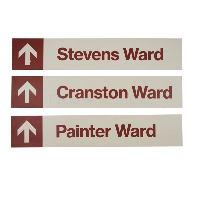 Red Signs Stevens Ward  Priced Individually 